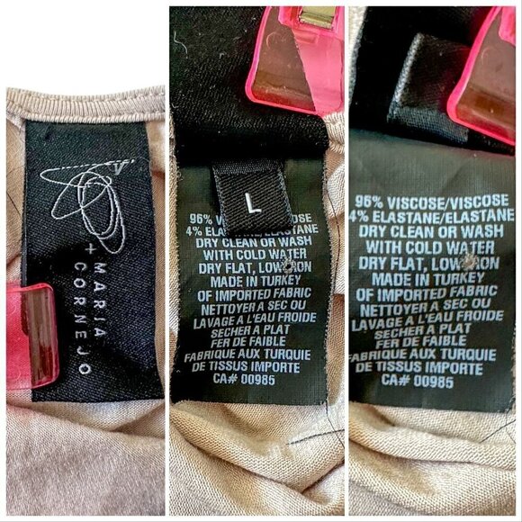 Zero MARIA CORNEJO  Asymmetrical Sleeveless Dress, Size L‎ - Picture 3 of 11